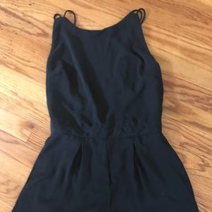 Black Romper with thin straps